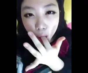 Coreano adolescente masturbación follando por el culo porno