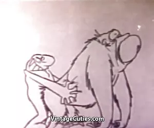 Divertido coño de dibujos animados de sexo (de la década de 1960 vintage) porno xxx mujeres desnudas