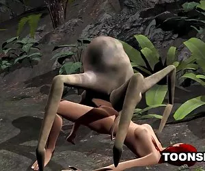 3d pelirroja follada por una extraña araña chavitas bien calientes