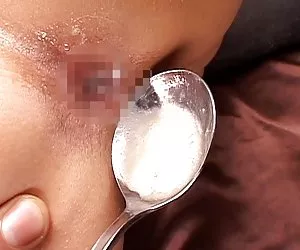 Chica japonesa pedo a cabo anal creampie en la cuchara y come sexo tube