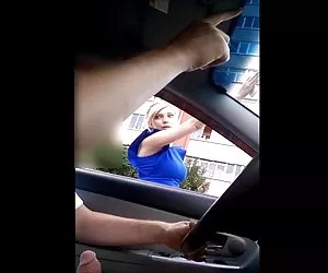 Pasión por el flash de la polla muchacha desnuda